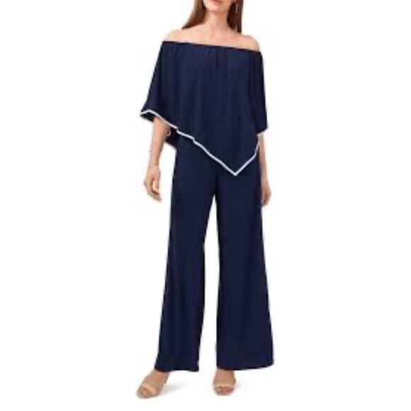 Chaus Popover Off the Shoulder Jumpsuit - Picture 1 of 6